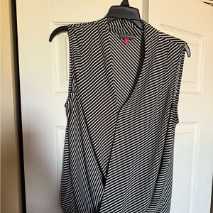 Vince camuto, black and white top